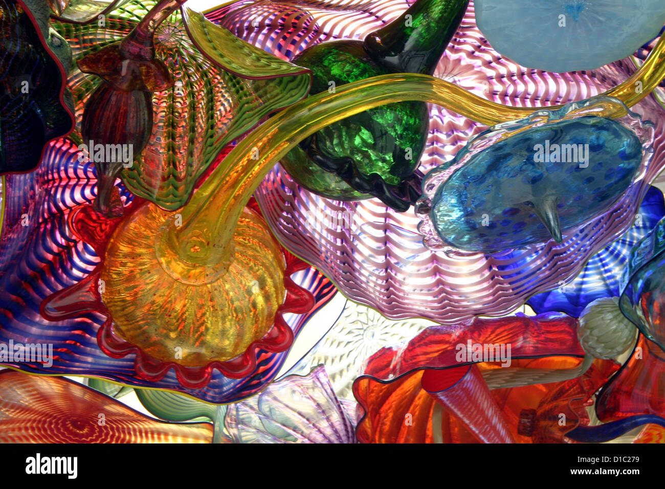 Chihuly Brücke aus Glas, Museum für Glas, Tacoma, Washington, Usa, Stockfoto