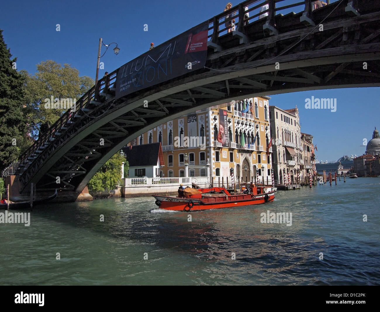 Venedig - Ponte Dell Academia Stockfoto