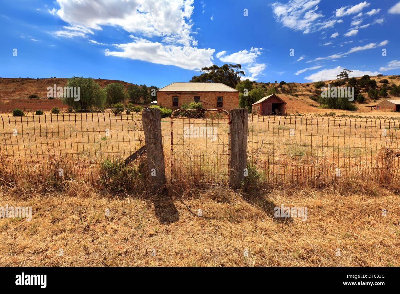 Alte Farm homestead Stockfoto