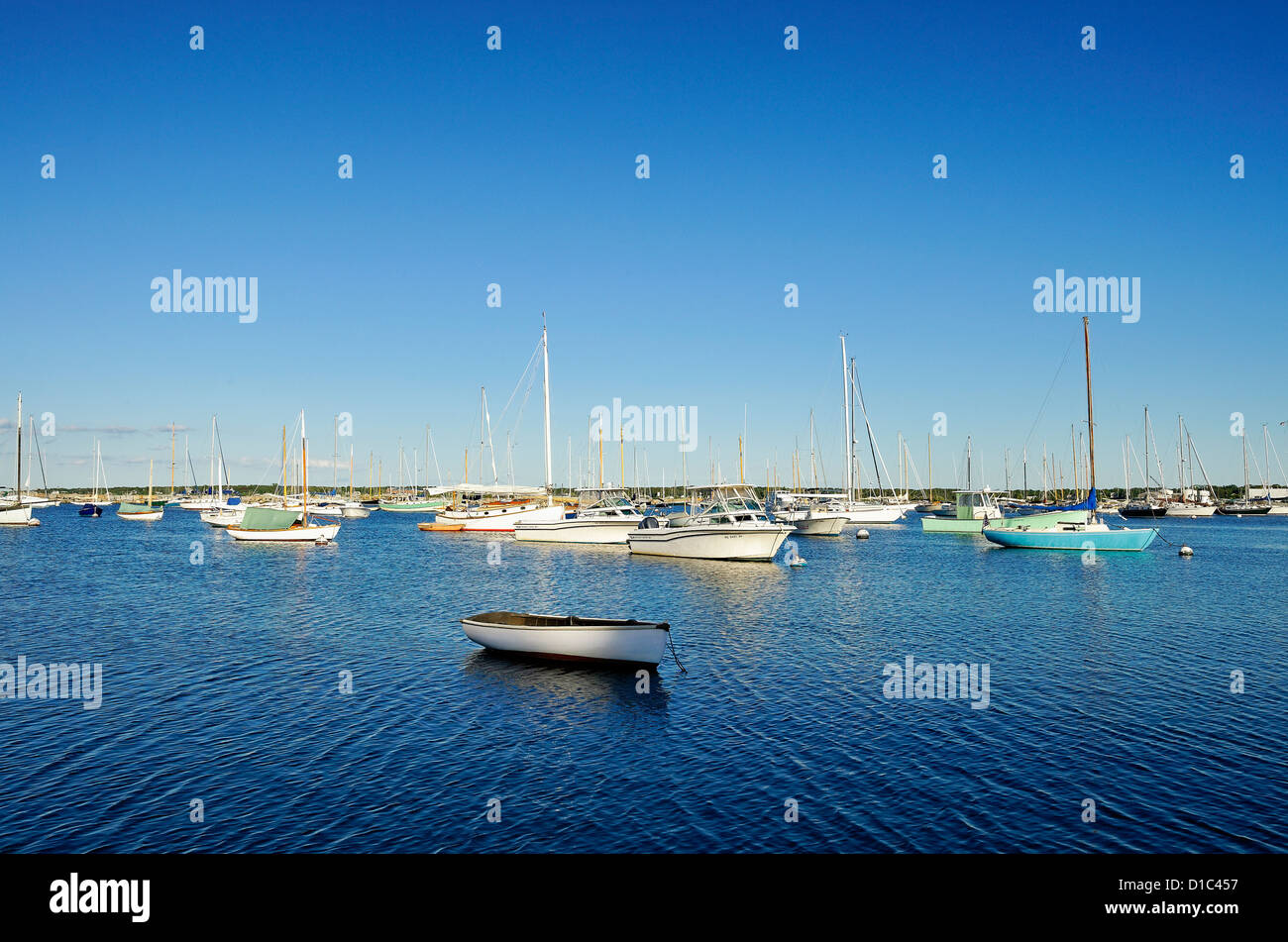 Boote im Hafen, Vineyard Haven, Martha's Vineyard, Massachusetts, USA Stockfoto