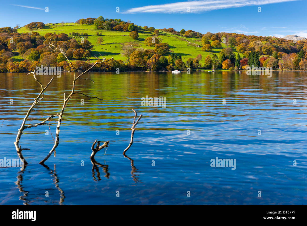 Coniston Water in den Lake District National Park. Stockfoto