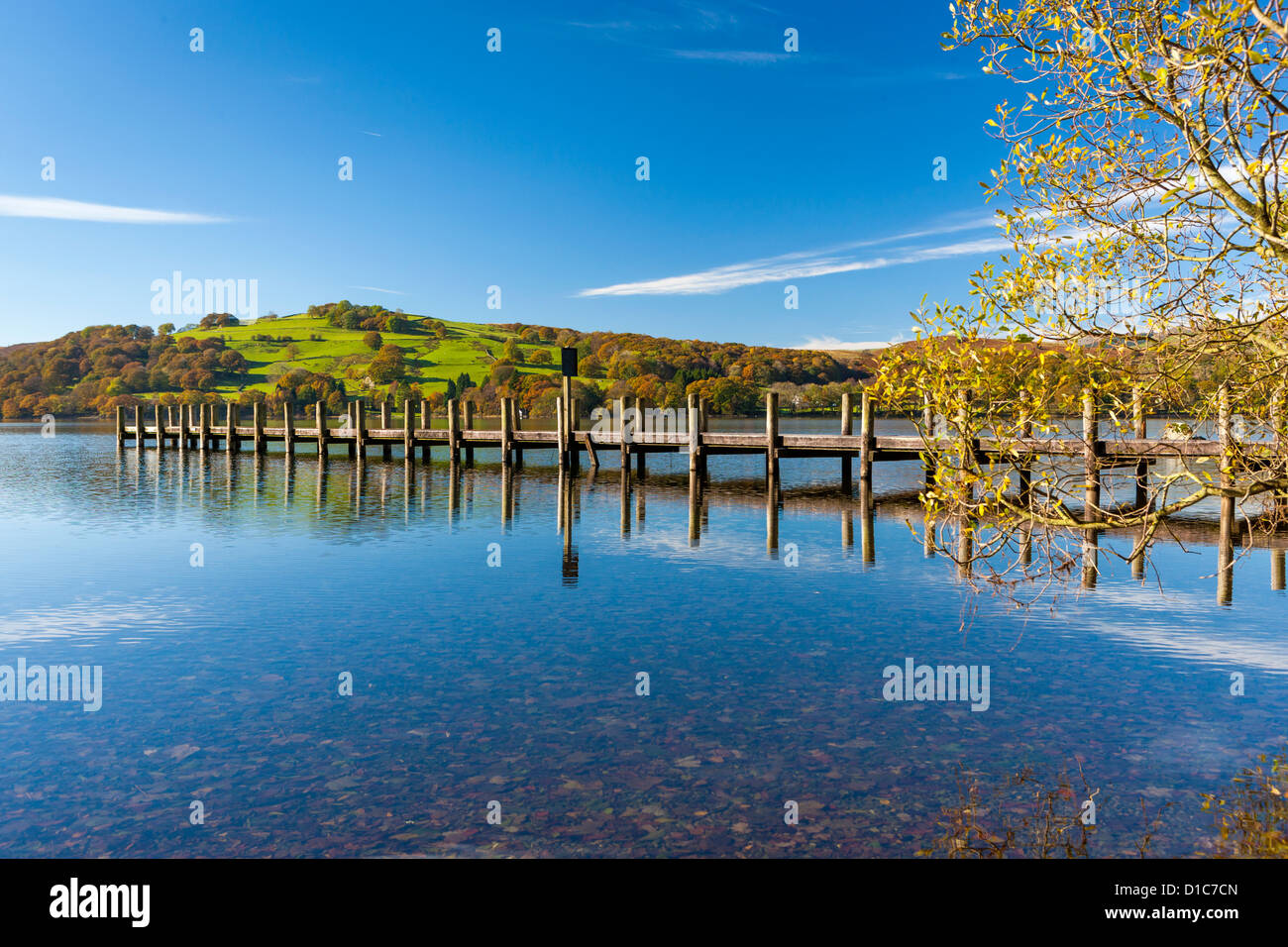 Coniston Water in den Lake District National Park. Stockfoto