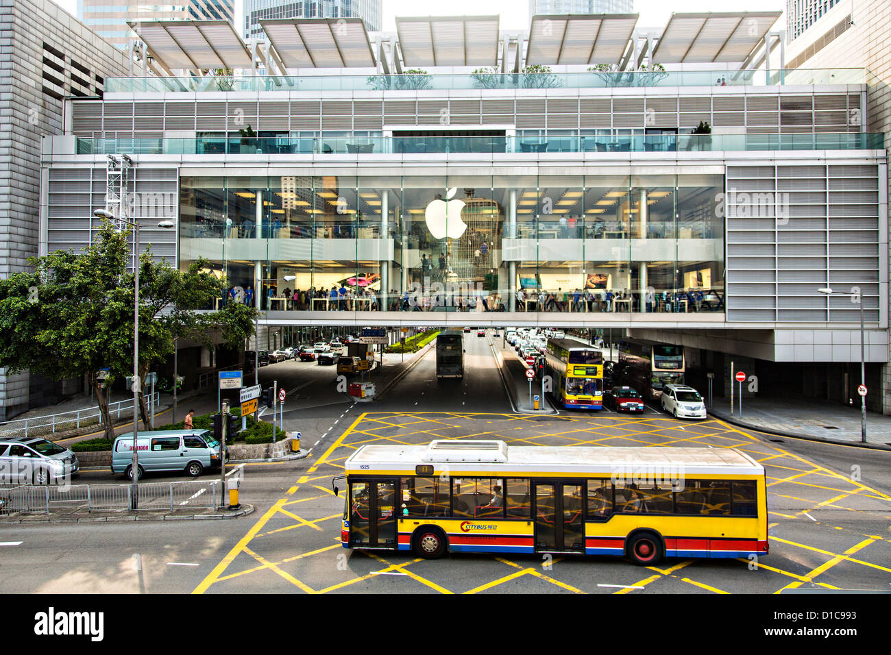 Apple Store Central District Hongkong. Stockfoto