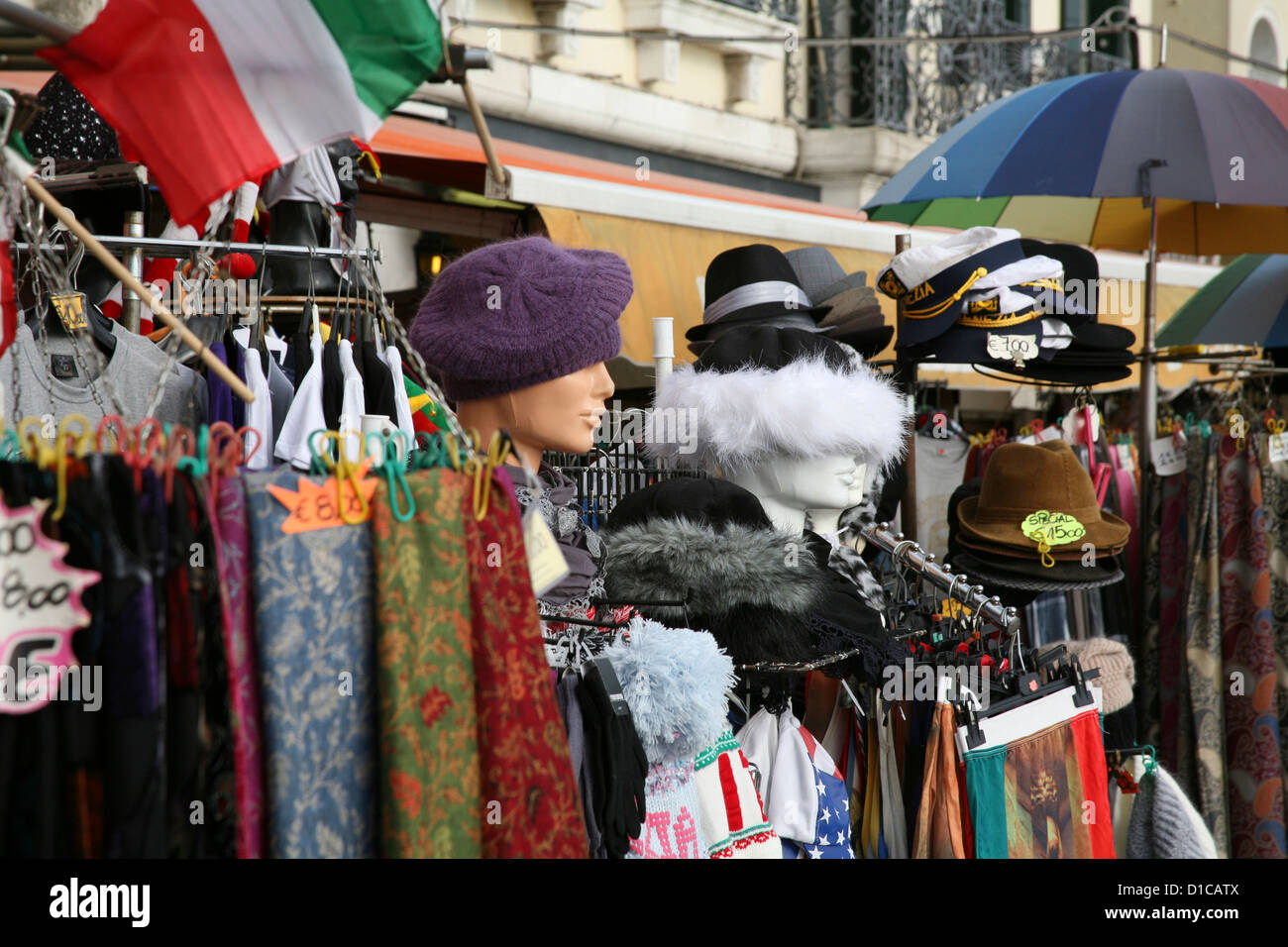 Waren Sie im Markt, Venedig, Italien Stockfoto
