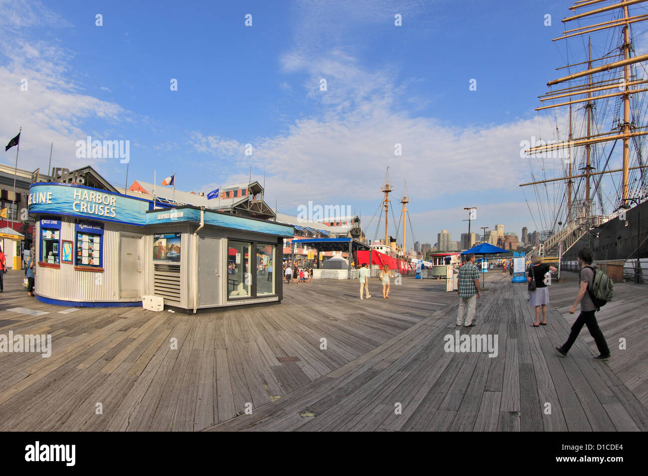 South Street Seaport Manhattan in New York City Stockfoto