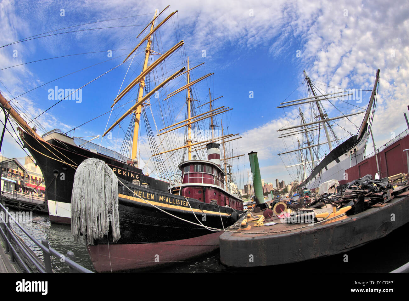 South Street Seaport Manhattan in New York City Stockfoto