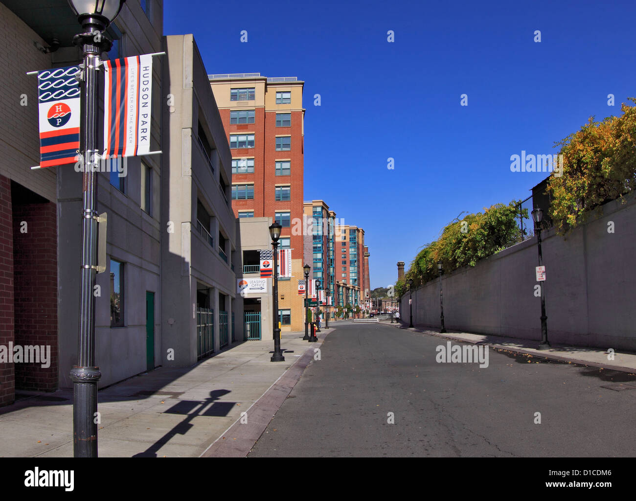 Hudson Park Waterfront Entwicklung Van der Donck St. Yonkers New York Stockfoto