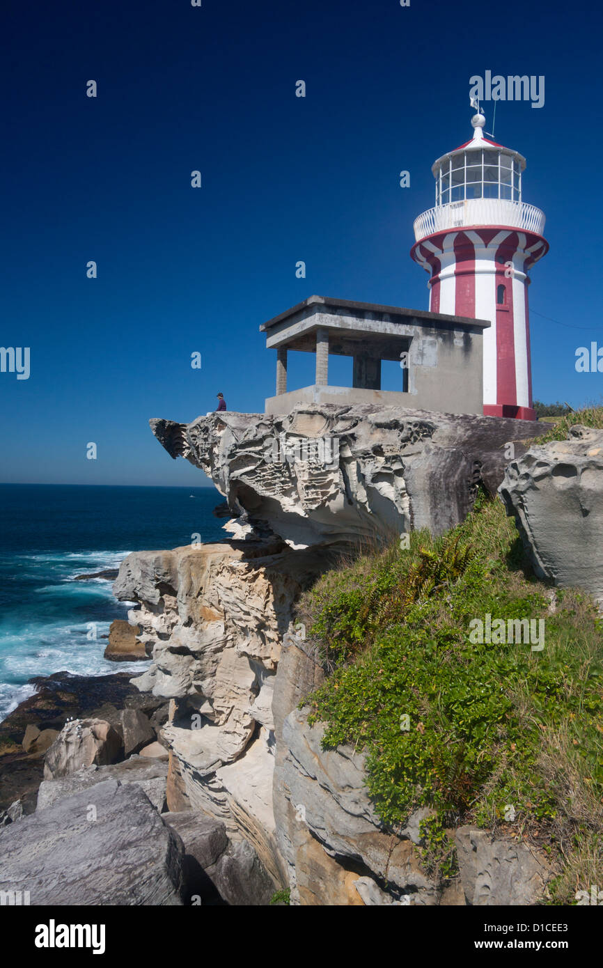 South Head Leuchtturm Sydney Harbour National Park Sydney New South Wales Australien Stockfoto