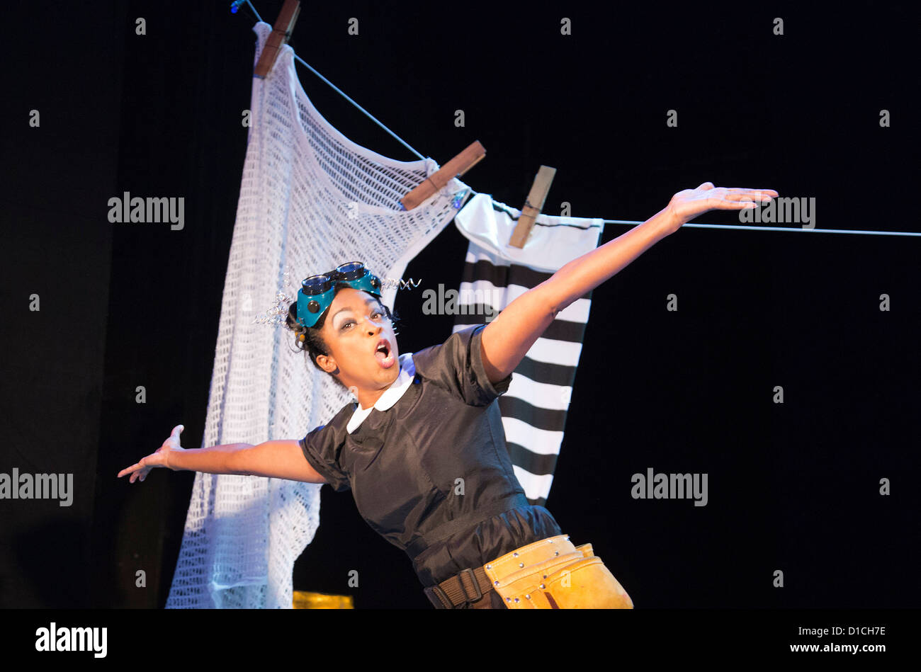 Jack & Beanstalk Pantomime im Theatre Royal Stratford East, London Stockfoto