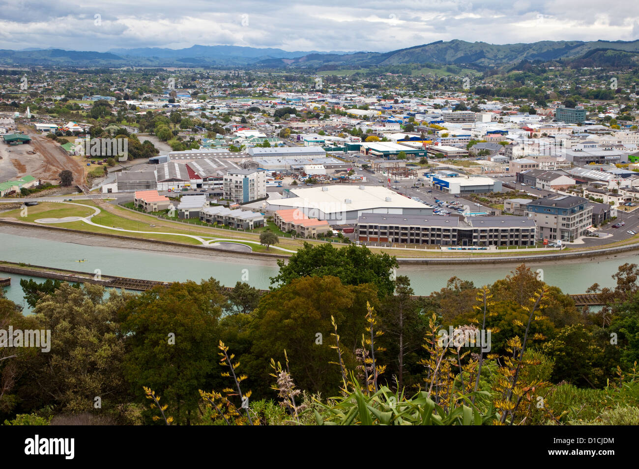 Gisborne, Neuseeland. Erste Stadt der Welt, jeden Tag begrüßen das neue Sunrise. Stockfoto