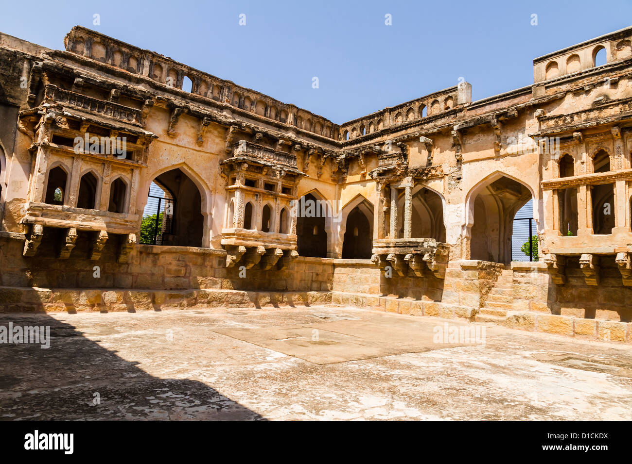 Queens Bad, Teil des königlichen Gehäuses, Hampi, Indien Stockfoto