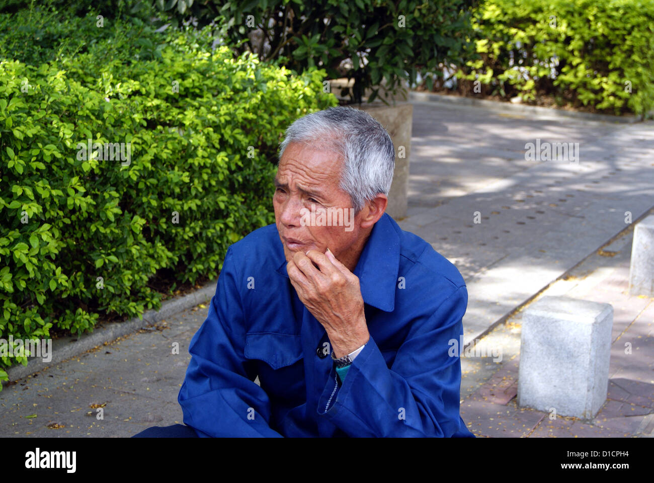 Chinas alte Mann Stockfoto
