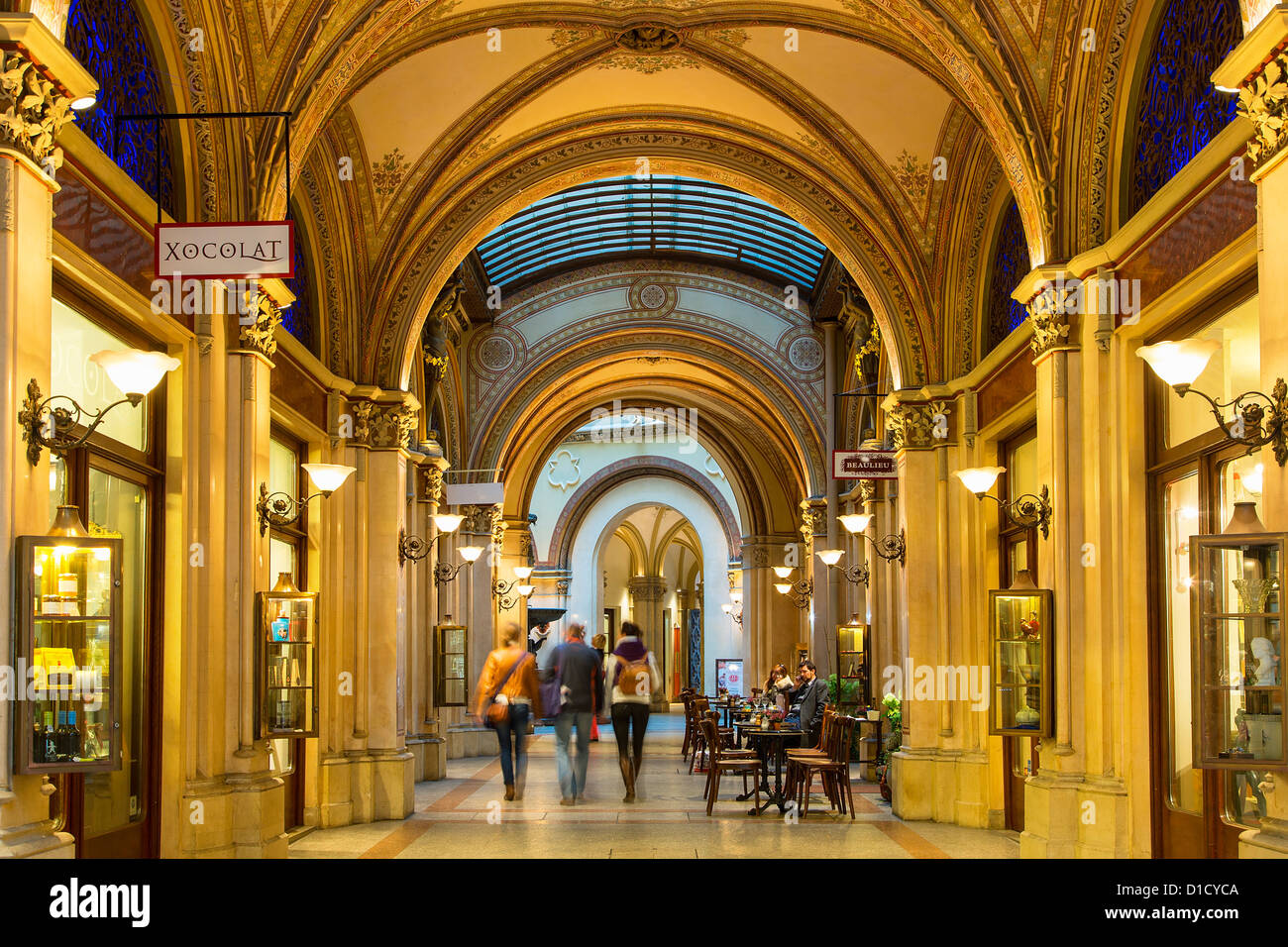 Österreich, Wien, Freyung Passage im Palais Ferstel building Stockfoto