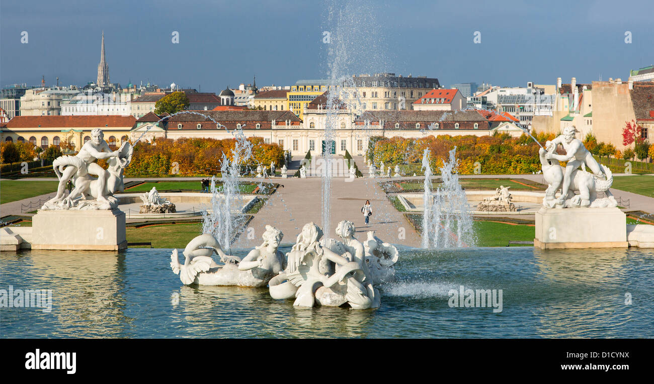 Österreich, Wien, Schloss Belvedere Stockfoto