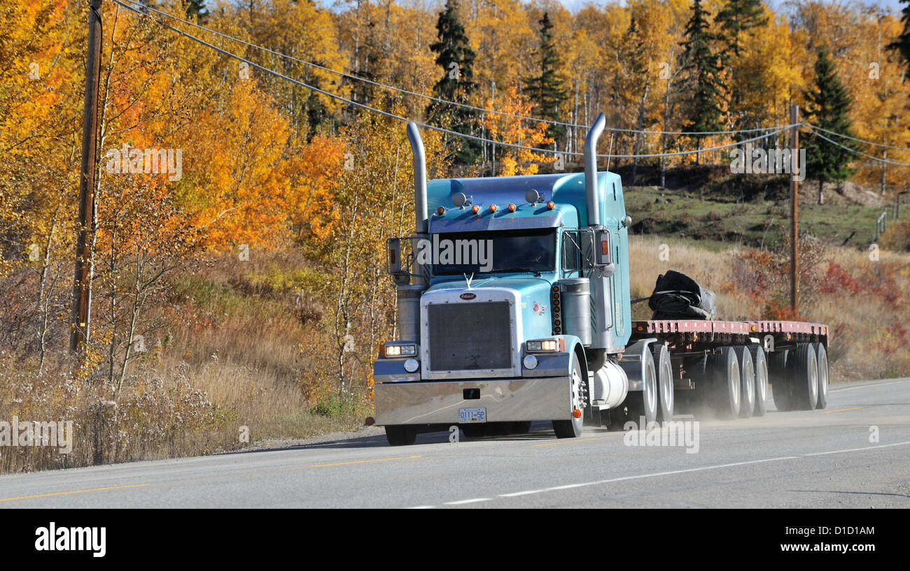 Transport LKW, Britisch-Kolumbien, Kanada Stockfoto