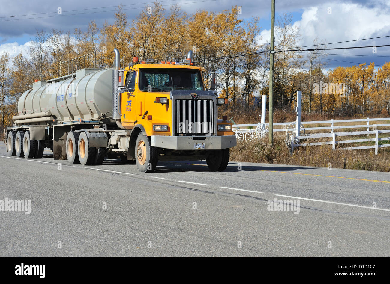 Transport LKW, Britisch-Kolumbien, Kanada Stockfoto