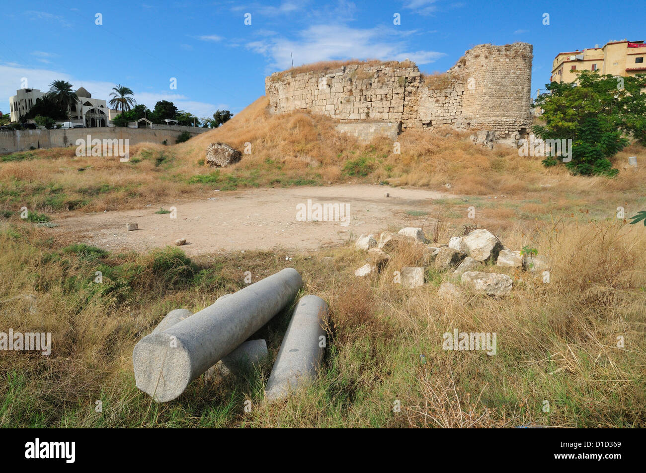 Saint Louis Castel, Sidon / Saida, Süd-Libanon Stockfoto