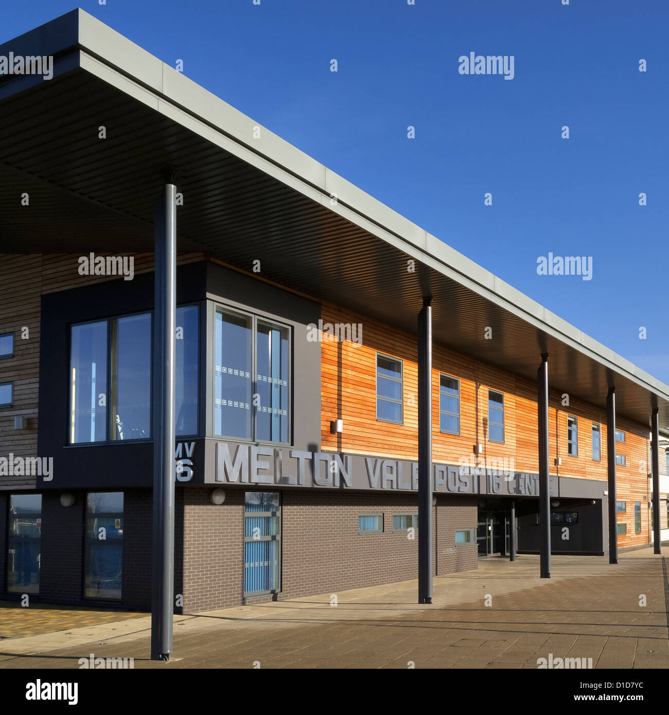 Melton Vale Post 16 Zentrum Sixth Form College in Melton Mowbray Leicestershire, England UK Stockfoto