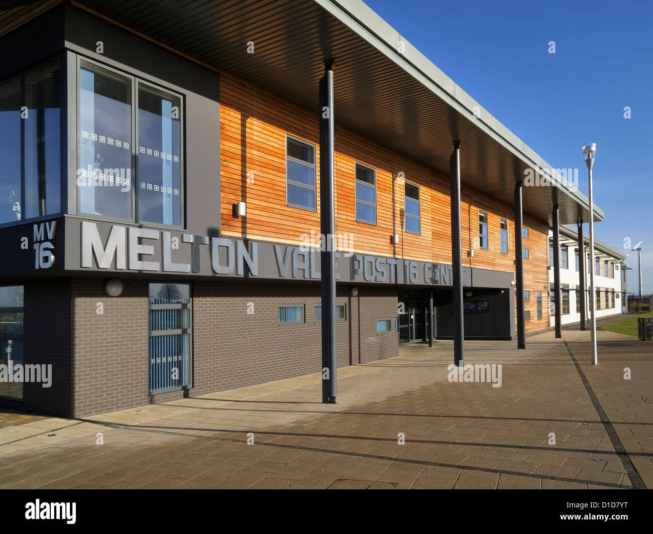 Melton Vale Post 16 Zentrum Sixth Form College in Melton Mowbray Leicestershire, England UK Stockfoto