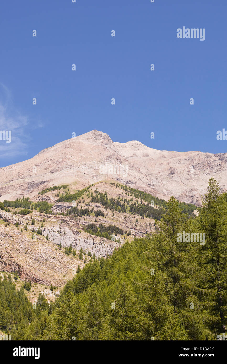 Die Südalpen im Parc national du Mercantour in der Nähe von Allos. Stockfoto