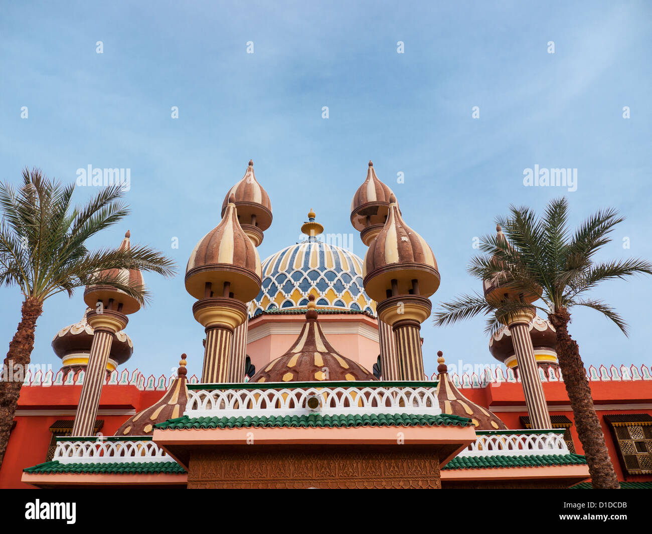 Minarette und Kuppeln in Fantasia, ein Entertainment-Center in Sharm El Sheikh, Ägypten Stockfoto