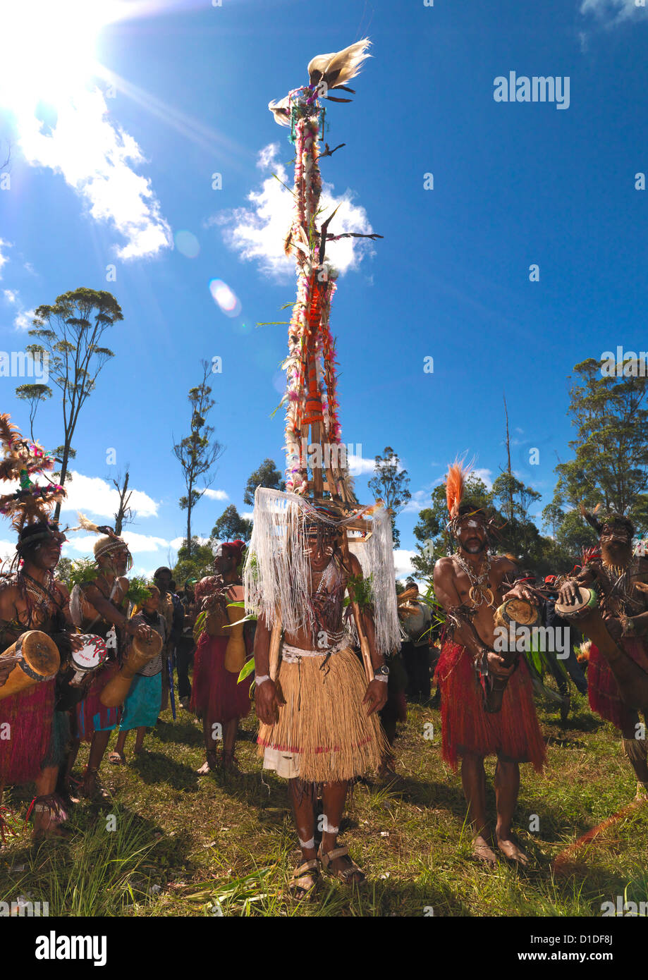 Mount Hagen Sing sing Festival, Hochland, Papua Neuguinea Stockfoto