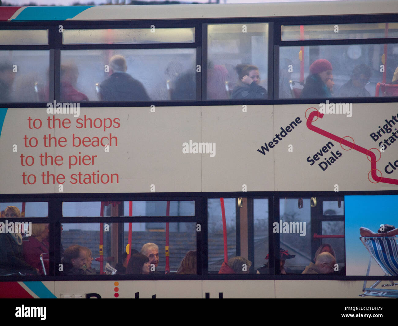 Ein brighton Bus. Stockfoto