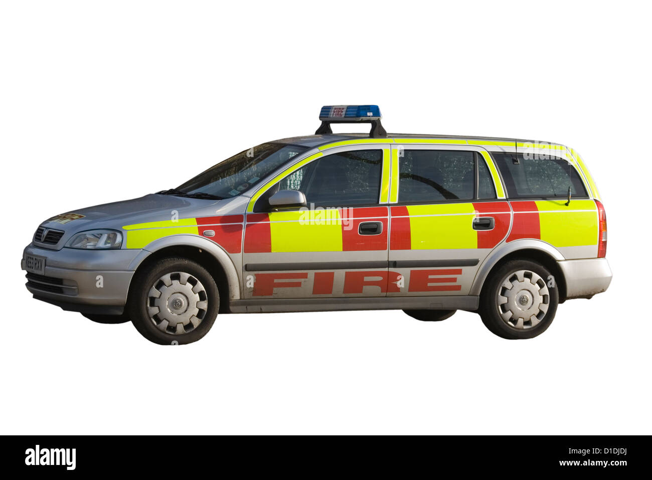 Surrey Feuer und Rettung Service Auto Stockfoto