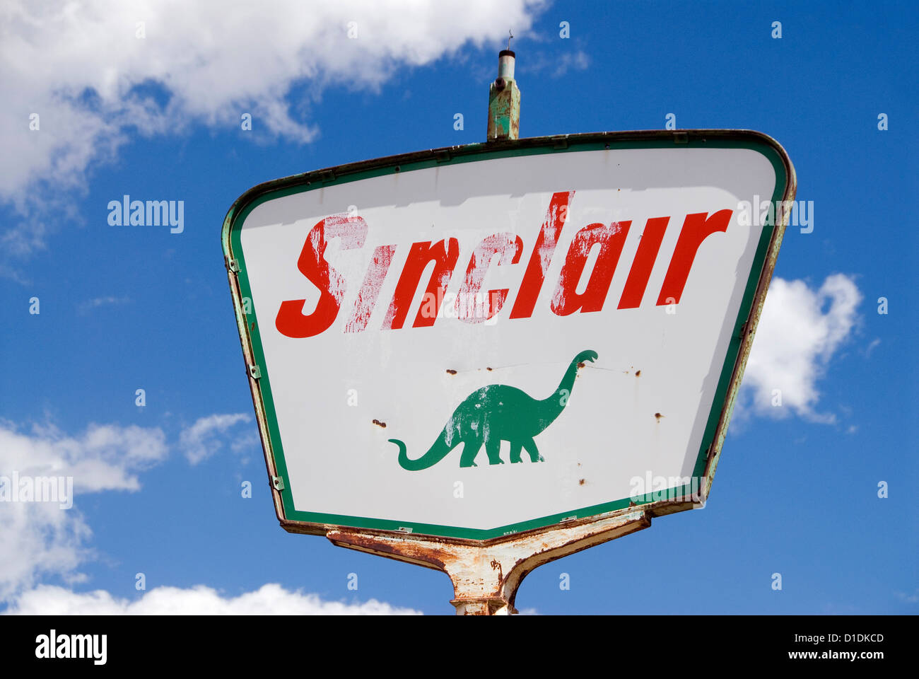 Alten Sinclair-Tankstelle melden Nephi, Utah. Stockfoto