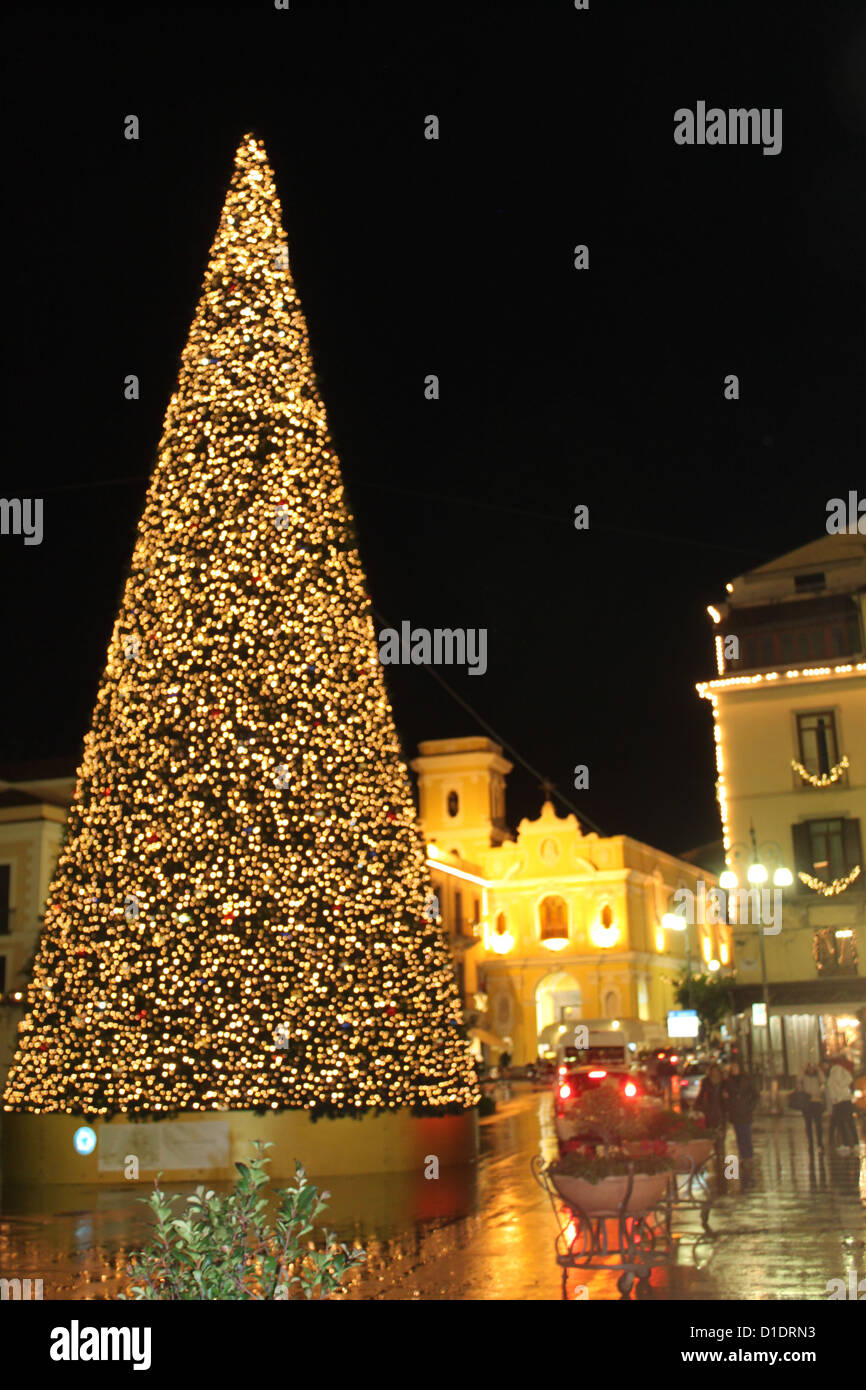 Weihnachtsbaums in Amalfi Stockfoto