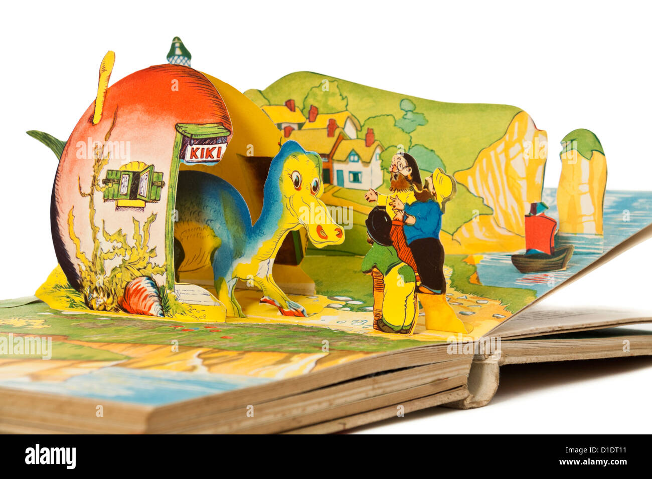 1944 Bookano "Potpourri" frühen Pop-up-Kinderbuch von S. Louis Giraud mit "Bilder, die in Musterformular sprießen". Stockfoto