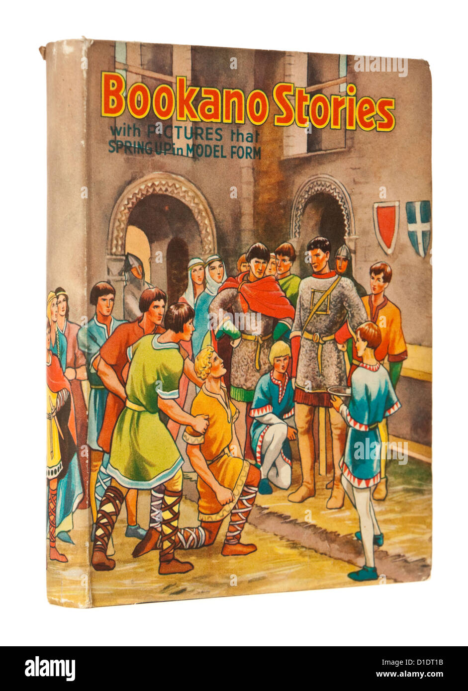 1943 Bookano Nr. 10 frühen Pop-up-Kinderbuch von S. Louis Giraud mit "Bilder, die in Musterformular sprießen". Stockfoto