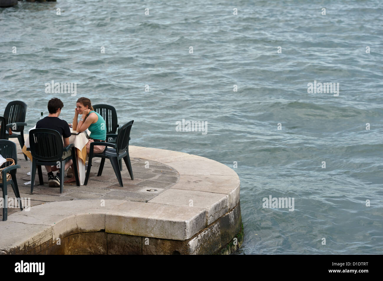 Paar von Kanal, Venedig, Italien Stockfoto