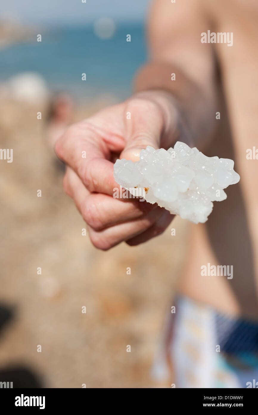 Totes Meer Salz, Israel Stockfoto