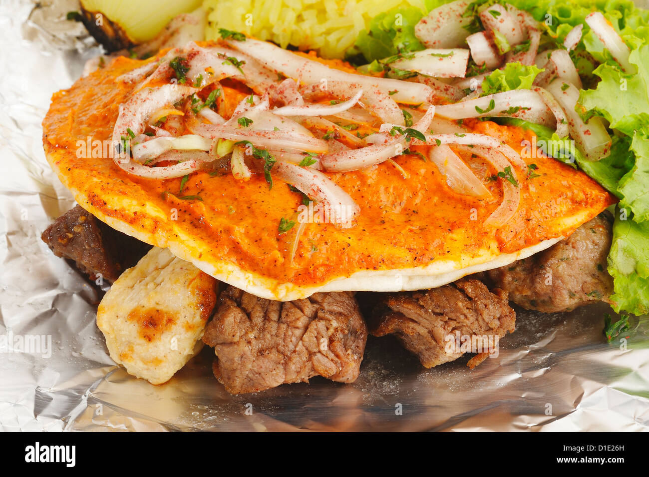 Döner, libanesische Küche Stockfoto