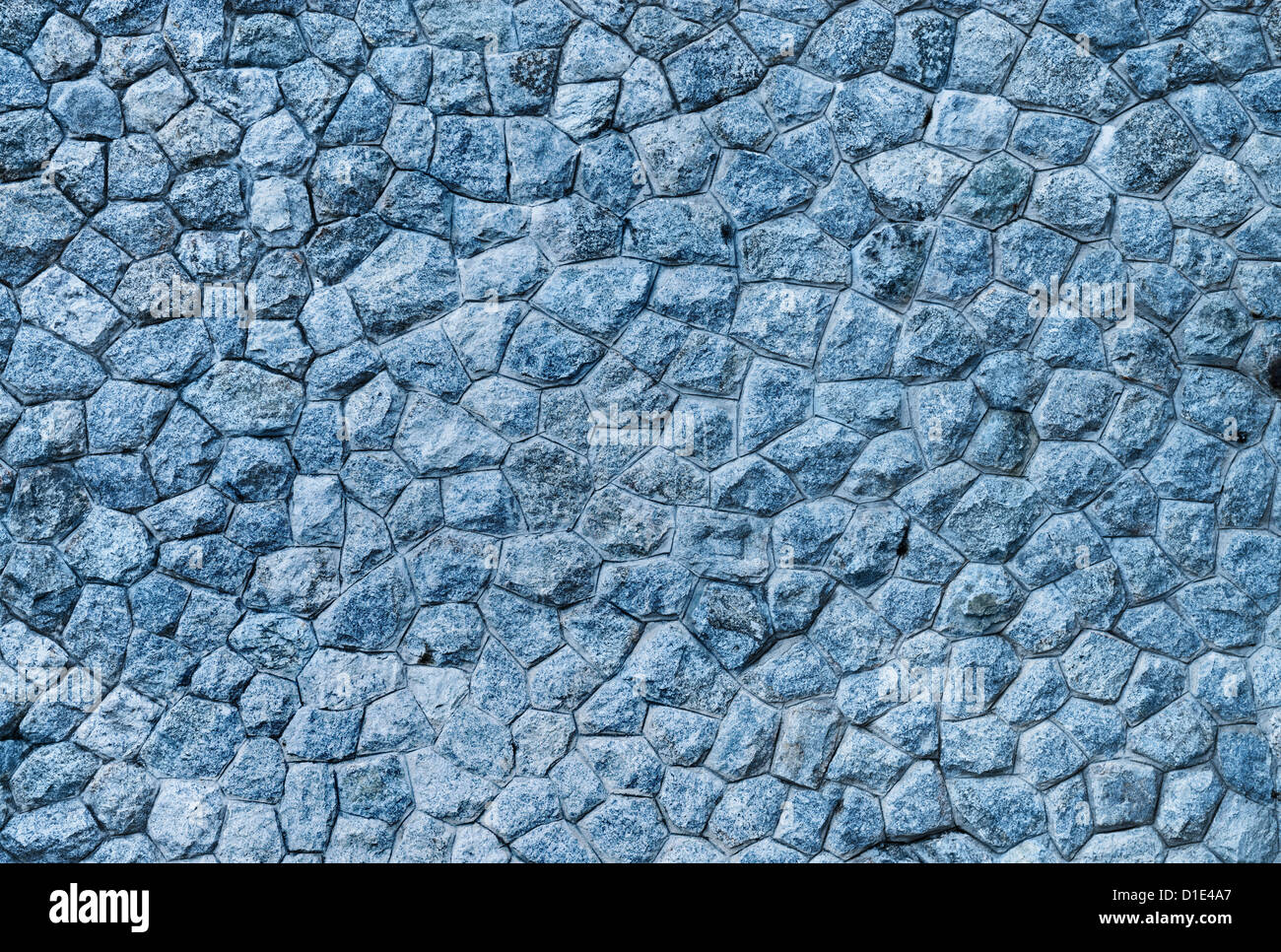 Blauen Stein Wand Hintergrund Stockfoto