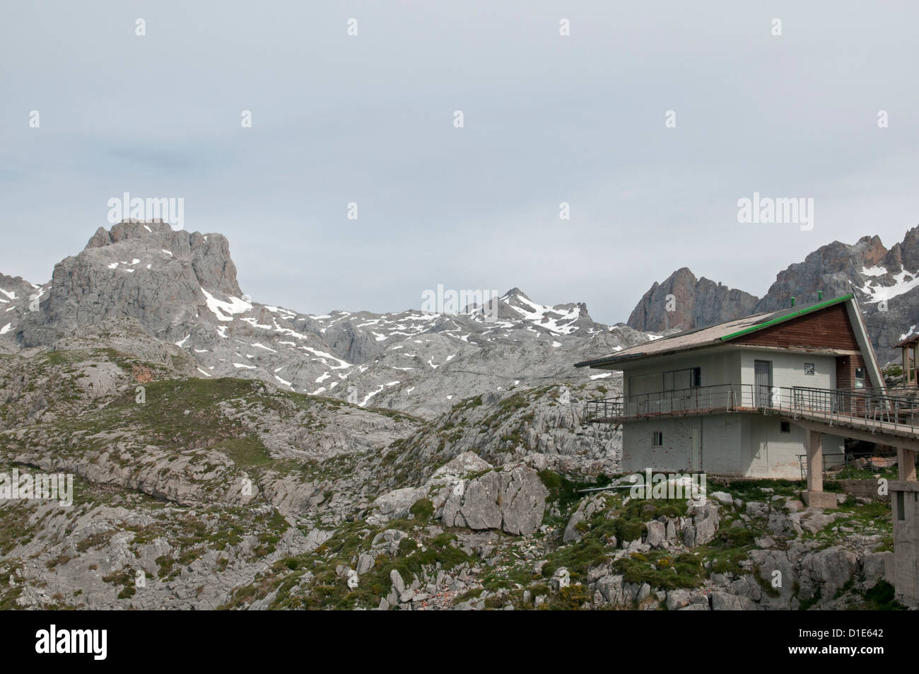 Cable Car Station. Fuente De, Picos de Europa, Spanien Stockfoto