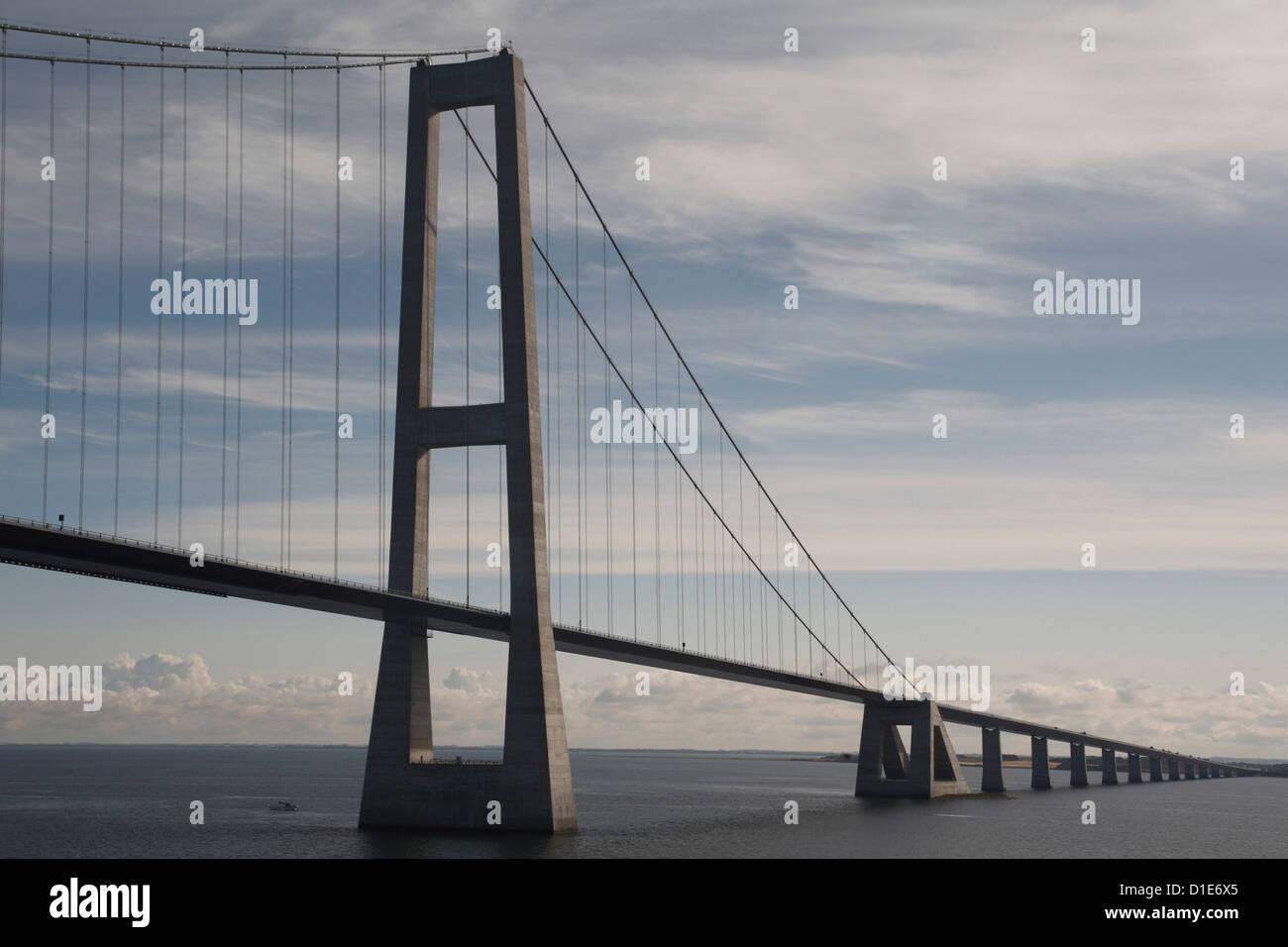 Große-Belt-Brücke zwischen Fyn und Seeland, Dänemark, Skandinavien, Europa Stockfoto