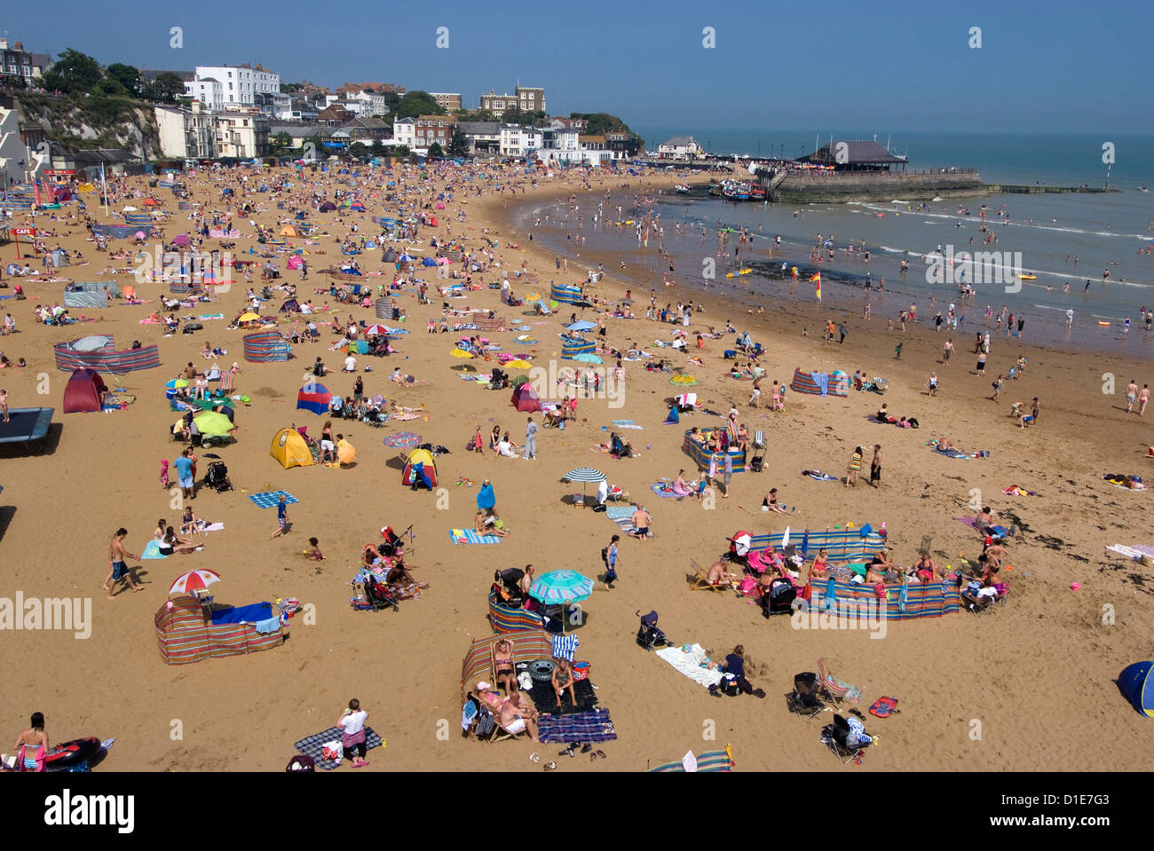 Strand, Viking Bay, Broadstairs, Kent, England, Vereinigtes Königreich, Europa Stockfoto
