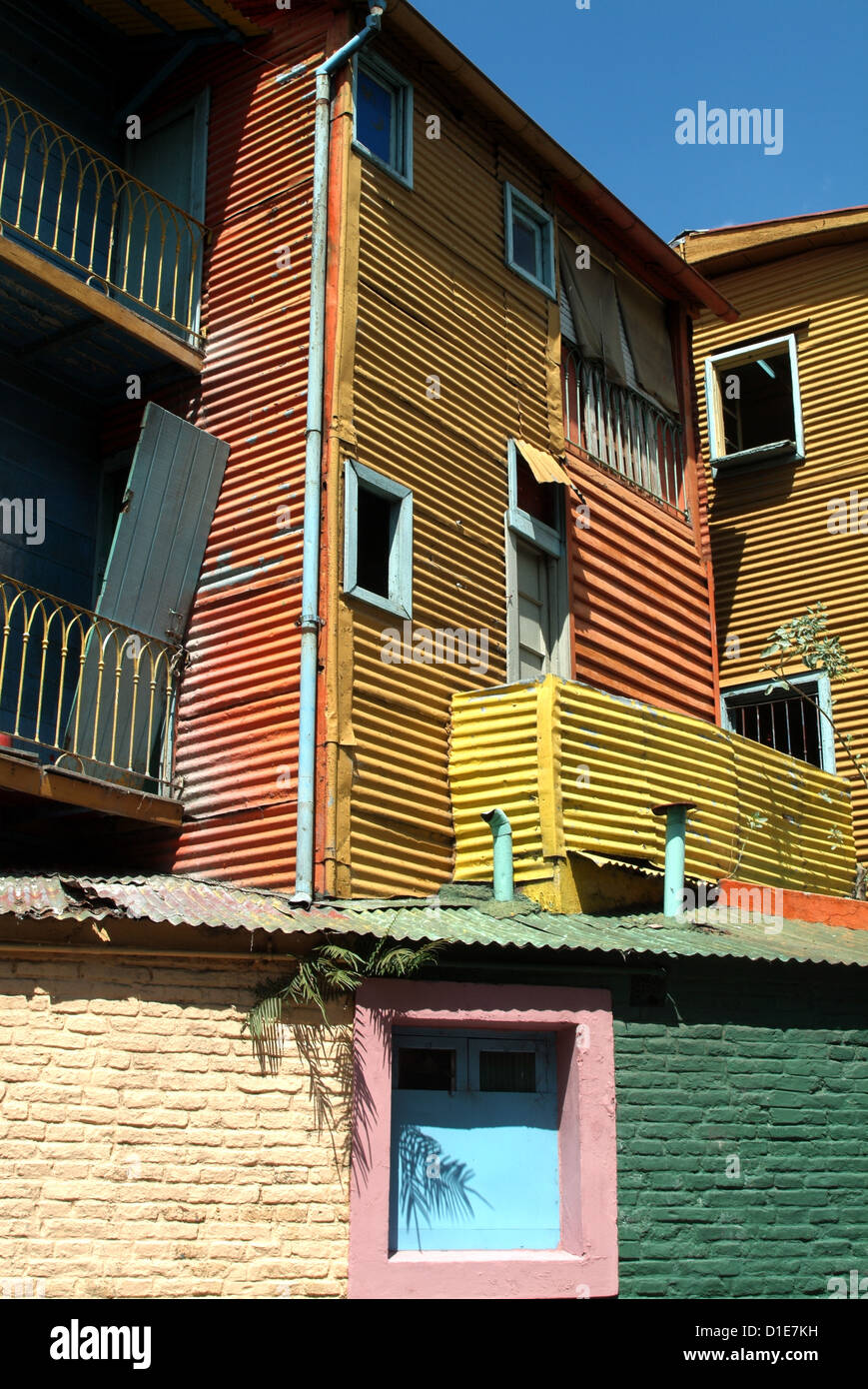 Caminito (kleine Straße), La Boca, Buenos Aires, Argentinien, Südamerika Stockfoto