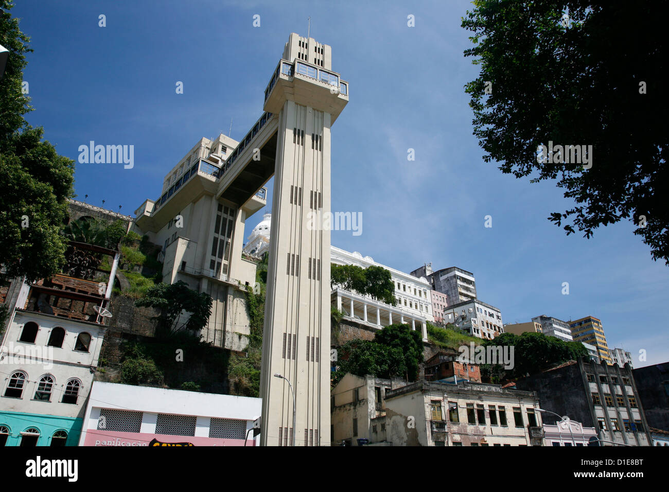 Elevador Lacerda, Salvador, Bahia, Brasilien, Südamerika Stockfoto