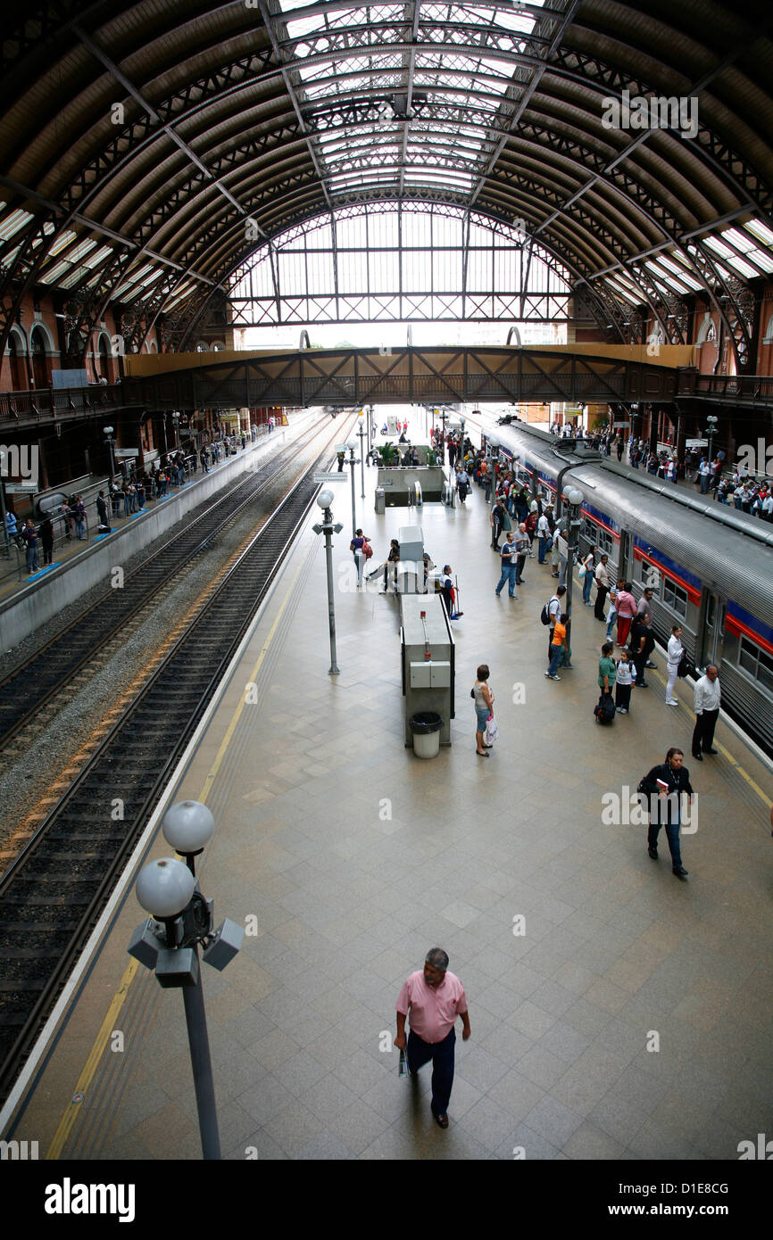 Estacao da Luz train Station, Sao Paulo, Brasilien, Südamerika Stockfoto