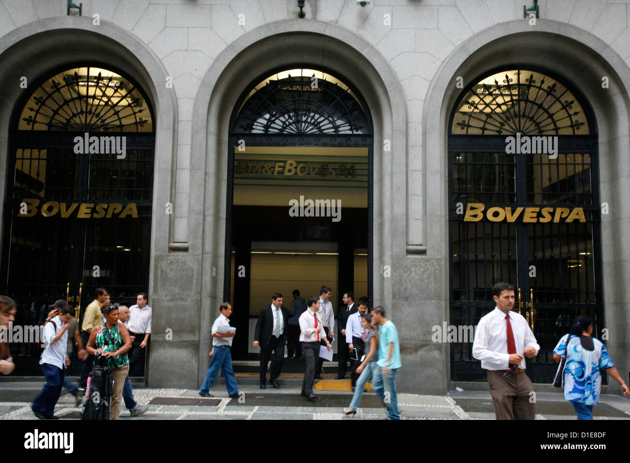 Der Bovespa-Börse, Sao Paulo, Brasilien, Südamerika Stockfoto