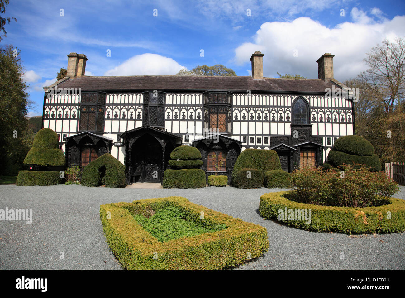 Plas Newydd, Museum, Llangollen, Dee Valley, Denbighshire, Nord Wales, Wales, Vereinigtes Königreich, Europa Stockfoto