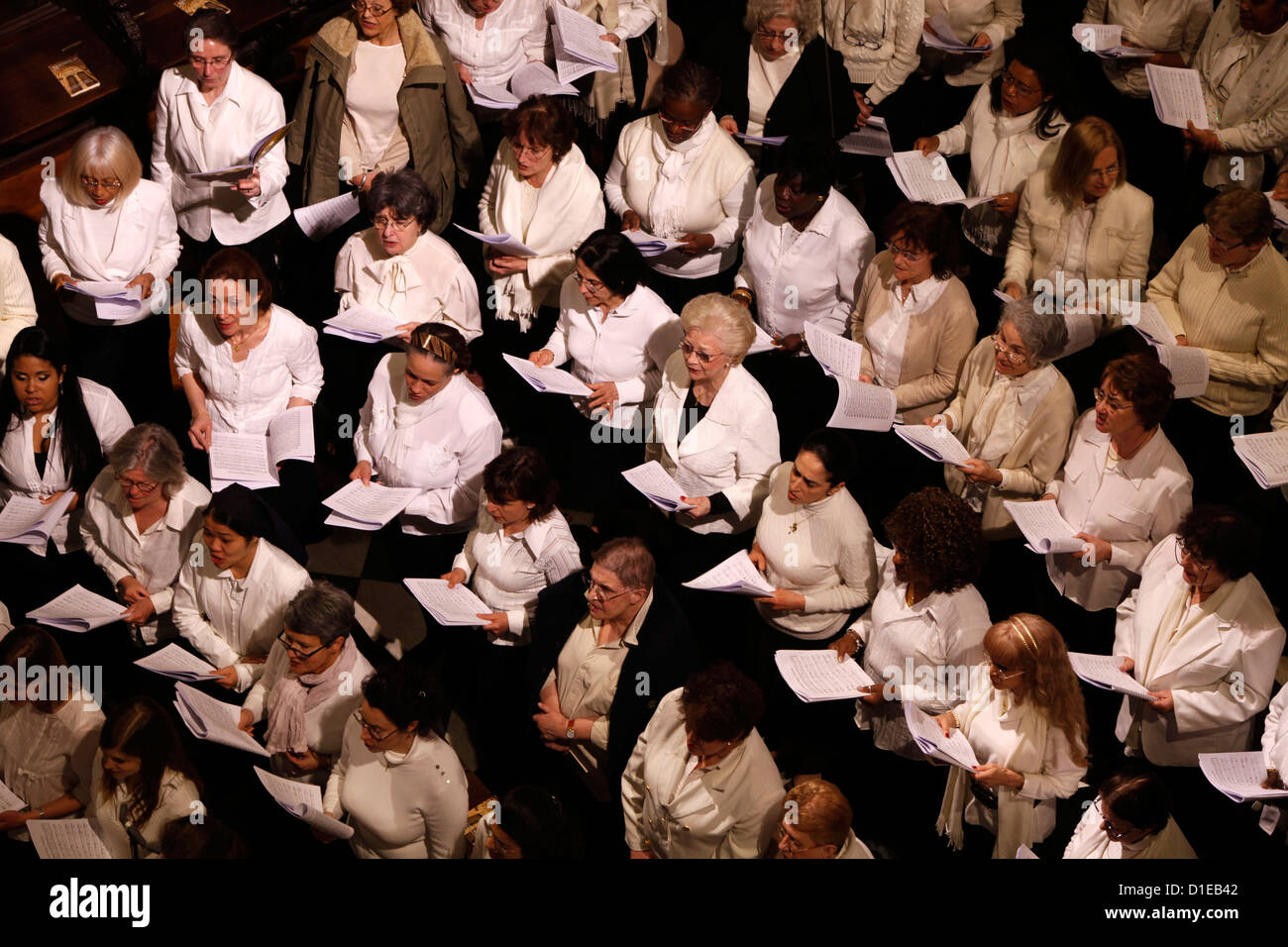 Chor in Notre Dame de Paris, Paris, Frankreich, Europa Stockfoto