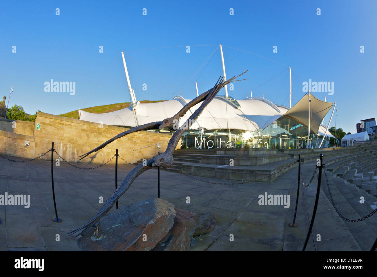 Außenseite des Dynamic Earth, Holyrood, Edinburgh, Schottland, Vereinigtes Königreich, Europa Stockfoto