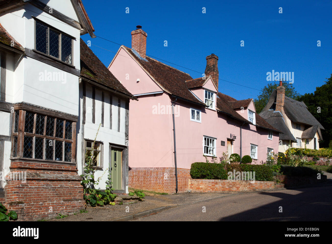Auf dem Land an Kersey, Suffolk, England, Vereinigtes Königreich, Europa Stockfoto