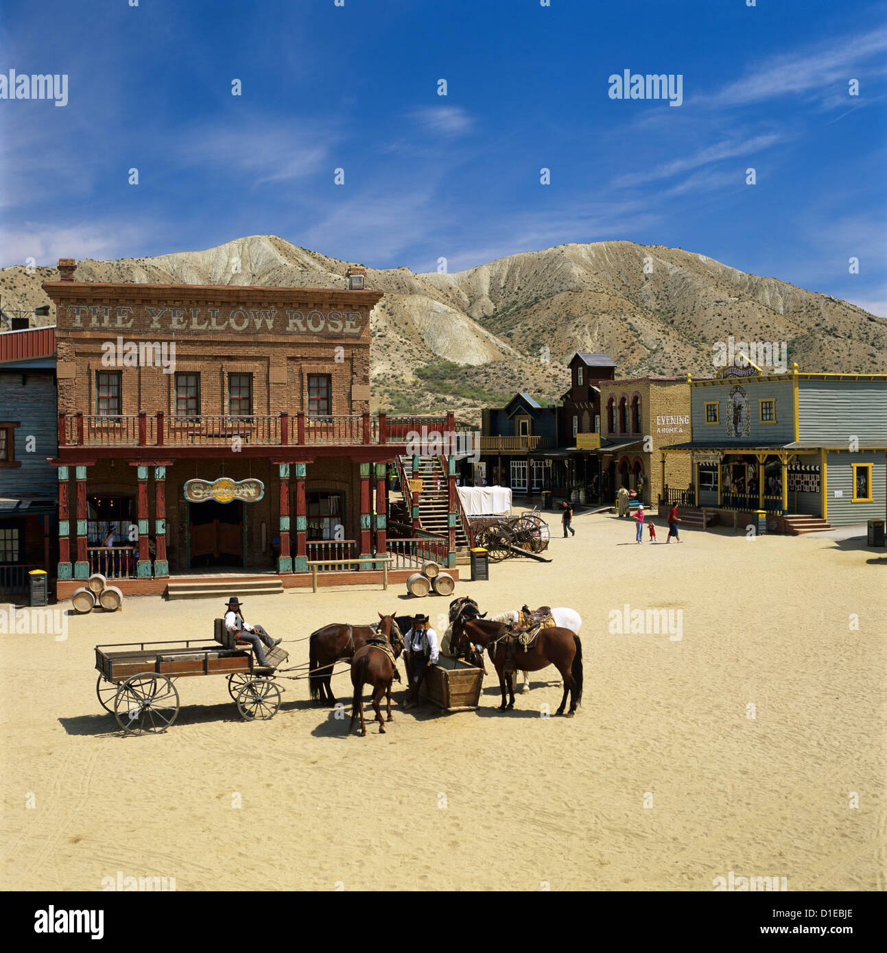 Mini-Hollywood (Spaghetti-Western-Film-Set), in der Nähe von Tabernas, Andalusien, Spanien, Europa Stockfoto