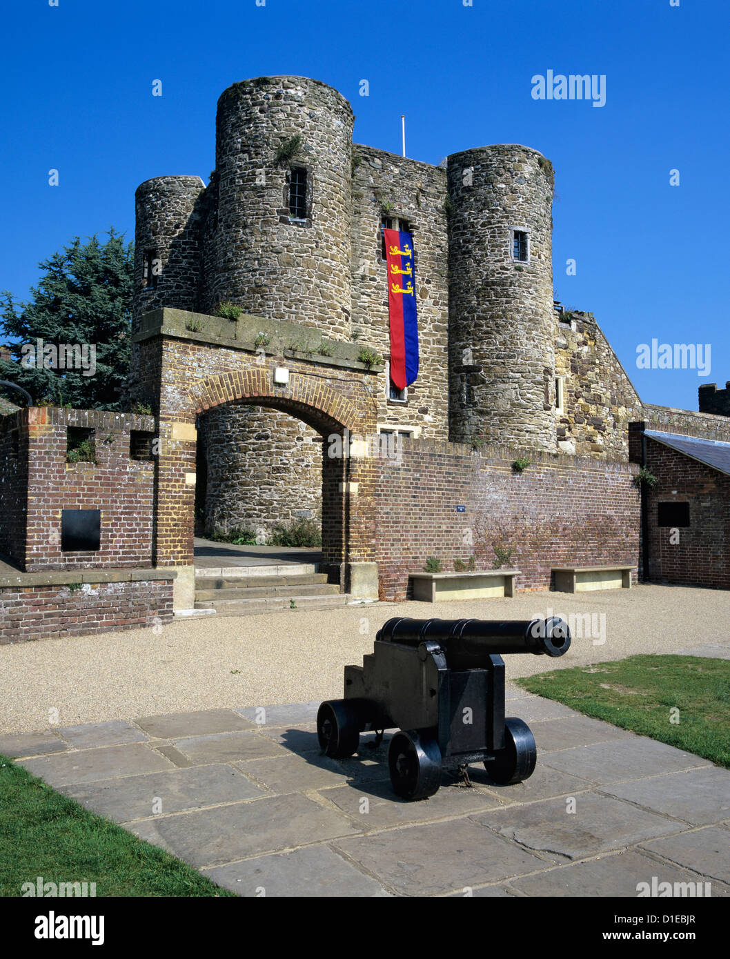 Ypern Burg, Roggen, East Sussex, England, Vereinigtes Königreich, Europa Stockfoto