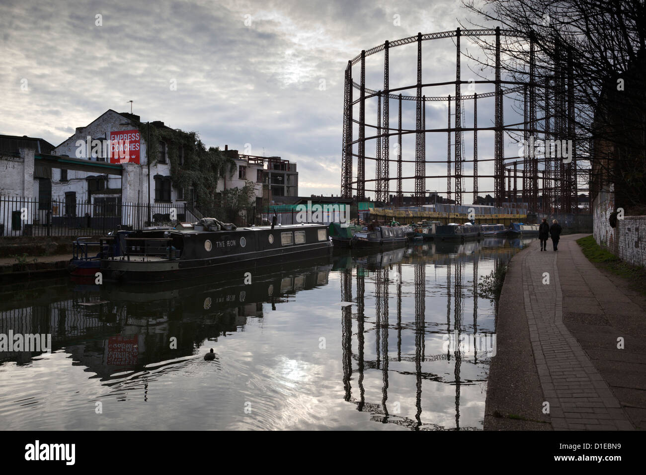 Grand Union Canal, Hackney, London, England, Vereinigtes Königreich, Europa Stockfoto